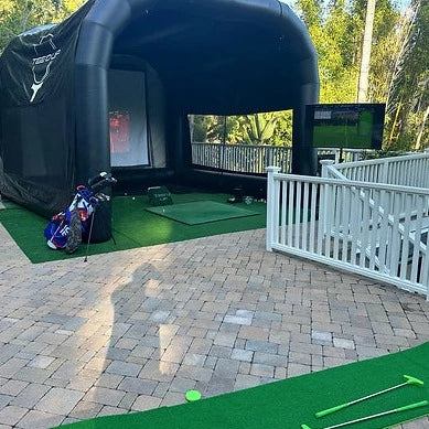 10 Hour Simulator Rental - We will bring and setup an entire outdoor simulator cage with everything you will need for your next party event.