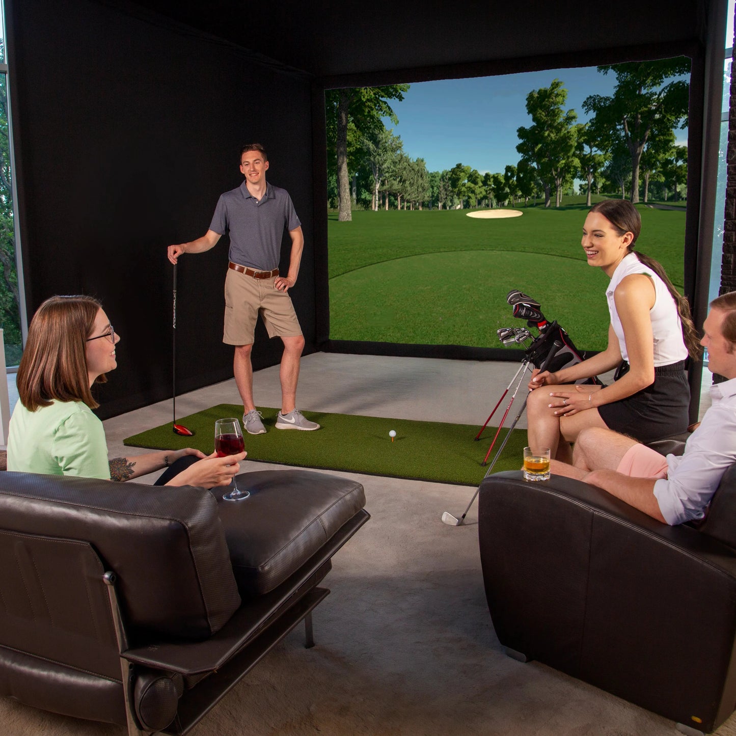 10 Hour Simulator Rental - We will bring and setup an entire outdoor simulator cage with everything you will need for your next party event.