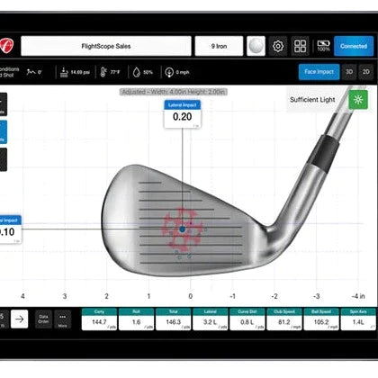 Practice fine tuning your craft on an open range comparing 20+ data parameters including face path, club path, & face impact location.